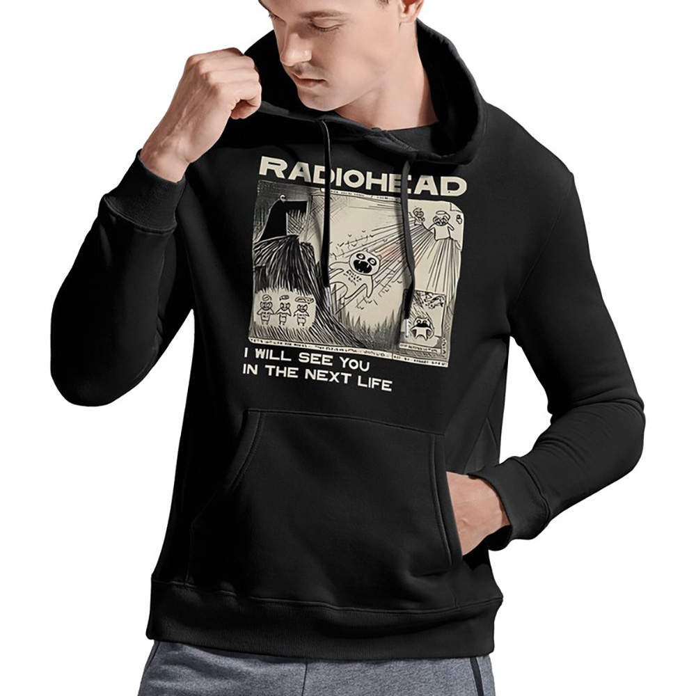 Vintage Radiohead Oversized Hoodies-Radiohead Hoodies